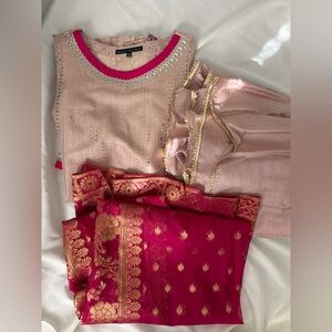 Zainab Chottani Mellow Rose Gharara Pakistani Indian